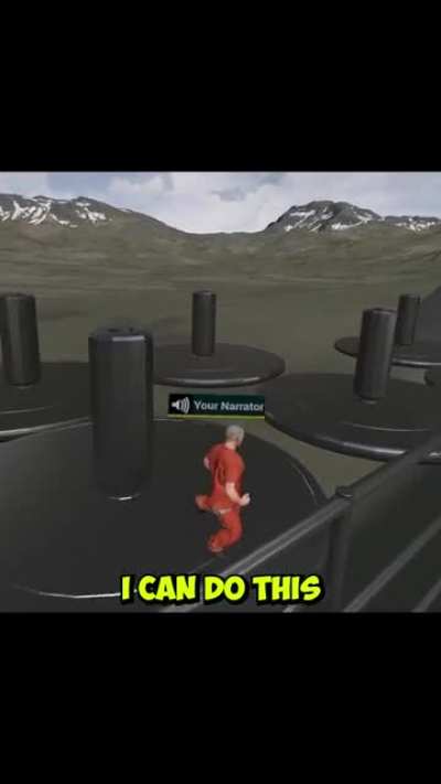 Convict goes flying