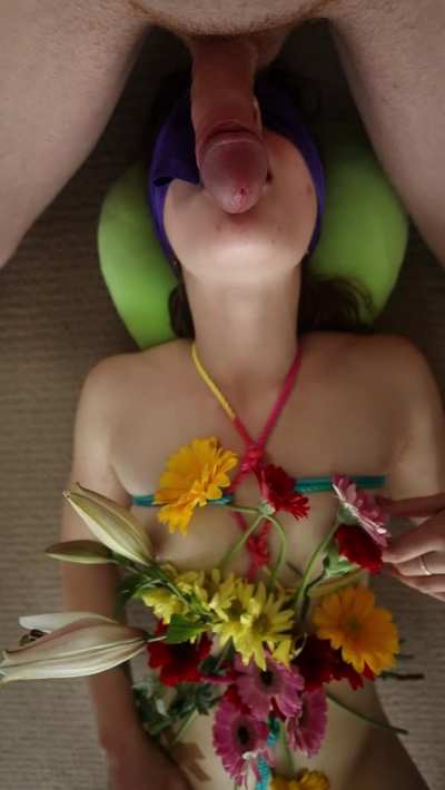 I get so wet when he uses my mouth like this! :)