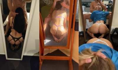 Mirror blowjob split screen PMV