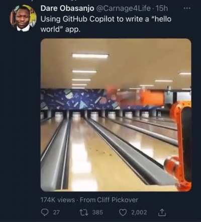 Using GitHub Copilot to write a &ldquo;hello world&rdquo; app