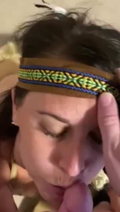 Her poor bf barely cums when she stops, terrible finisher lol