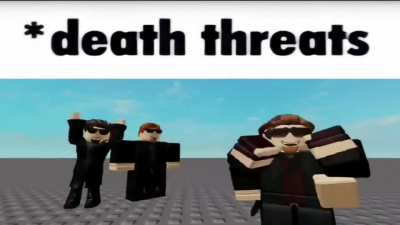 Death threat meme but with postal dude