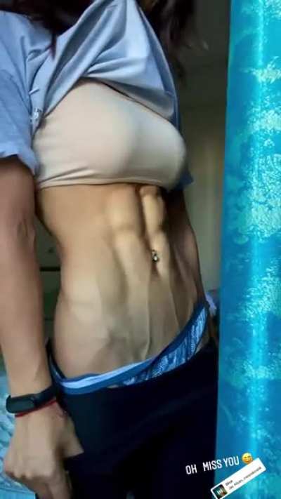 Veiny abs🔥🔥<wbr>🔥