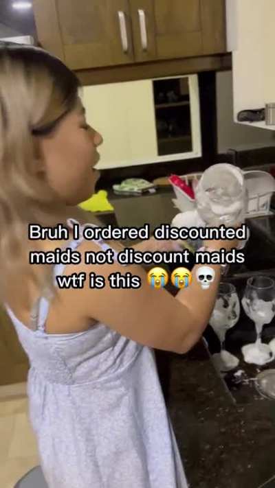 discount maids, who made this 😭💀