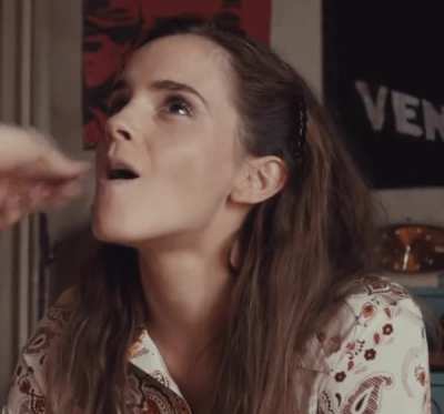 Emma Watson naturally keeping eye contact