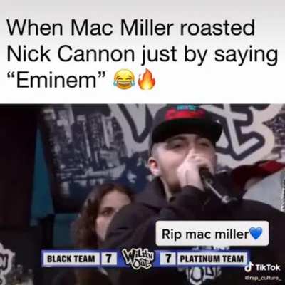 Mac Miller refusing to diss nick cannon and saying "Eminem already got ya"