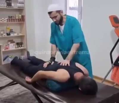 This Chiropractor got no chill 
