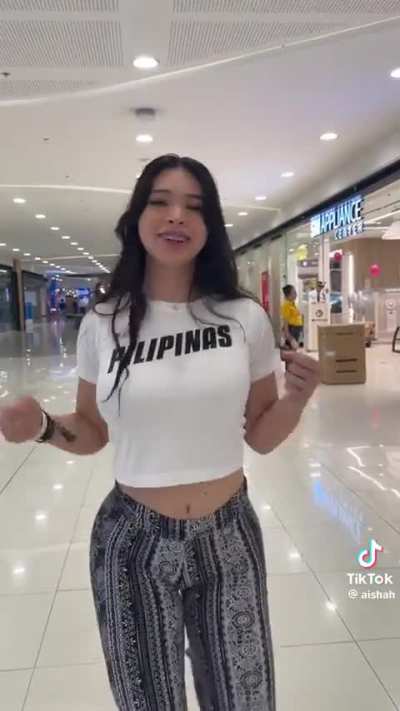 Sexy girl dancing in flare pants 