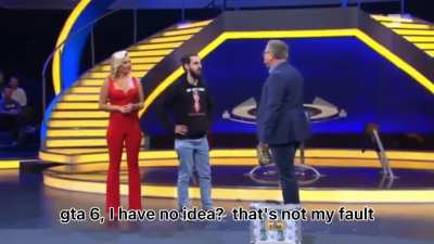Yesterday in the German TV Show "Schlag den Star" someone interrupted Live to ask a very important question
