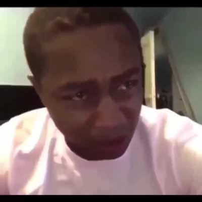 Deji listening to the first verse on "Millions"