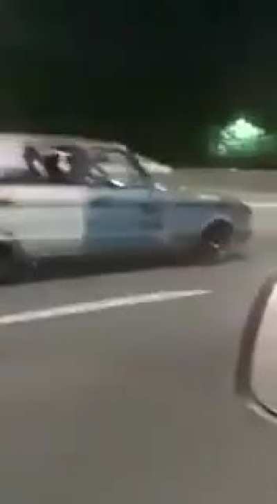 Ferrari vs Ford Falcon in a highway.