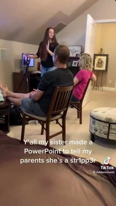 Sister&rsquo;s PowerPoint presentation