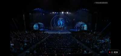 Kid gets on stage at the end of The Game Awards, calmly waits his turn, then trolls everyone, shouting out his 