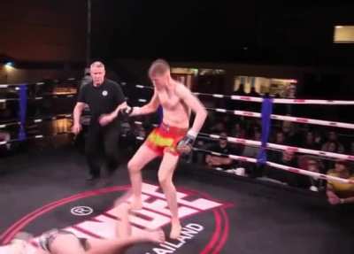 This. Muay Thai takedown head kick.