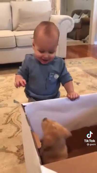 The baby&rsquo;s laugh 🤗