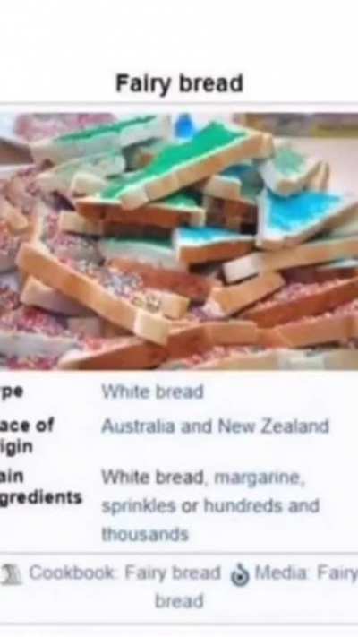 Fairy bread good