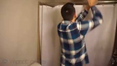 Never prank a man in the shower