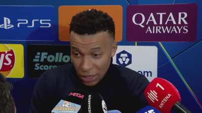 Mbapp&eacute;: "The benfica player wearing no.25(Prestianni), I won't say his name because he doesn't deserve it.... he called Vini a monkey 5 times"