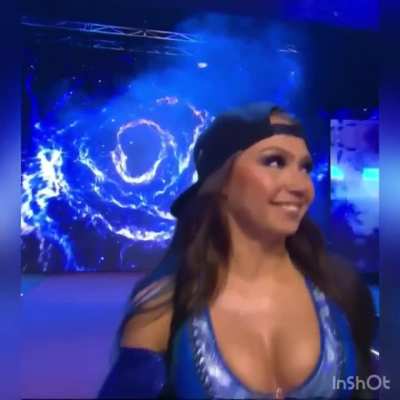 Making her way to the ring