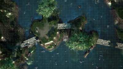 [OC] Magical Bridge Over the River in Rain Animated Battlemap [FHD][48x27]