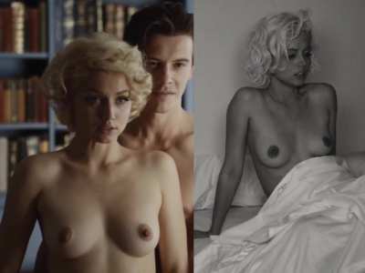 Ana de Armas best scenes from 'Blonde' split screen
