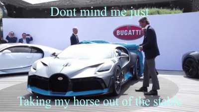 When you want to show off your new horse