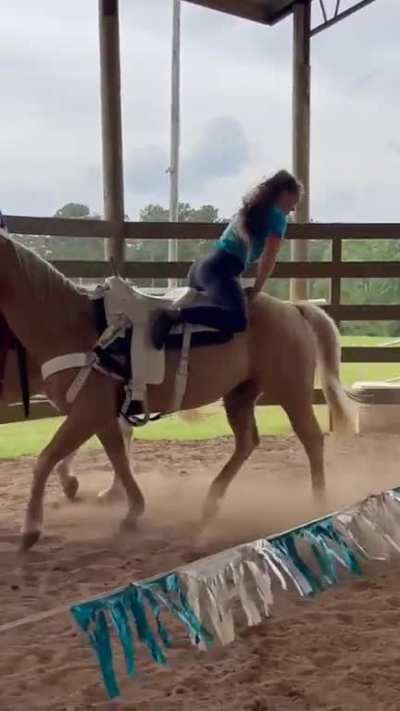 This girl has a special bond with her horse