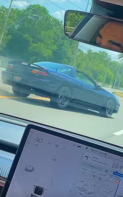 Florida man wants to race a Tesla, gets denied and goes full Mario Kart.