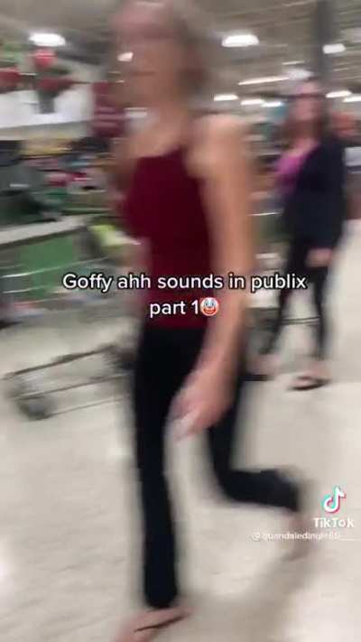 Tiktoker thinks it’d be funny to play weird sounds inside a Publix loud enough so everyone in the vicinity can hear him.