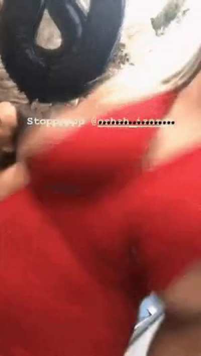 Clearer version if anyone can make out her @