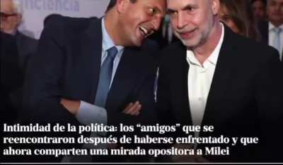Larreta y massa se reunieron para trabajar juntos.