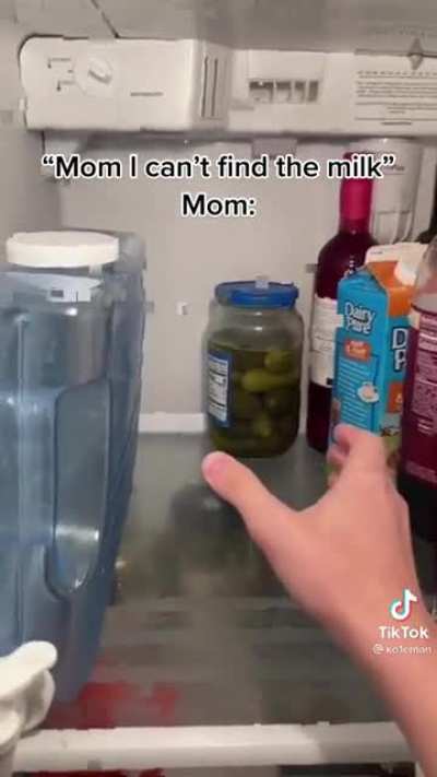 I can&rsquo;t ever find the milk