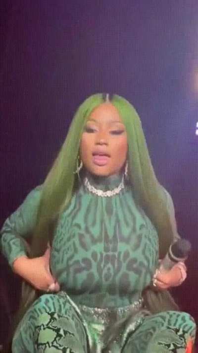 When Nicki can see your boner at her concert
