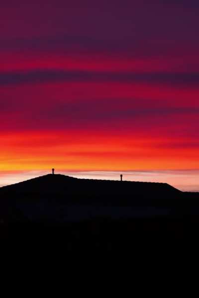 Lovely sunset colors in Mesa - Sunday 4/12/26