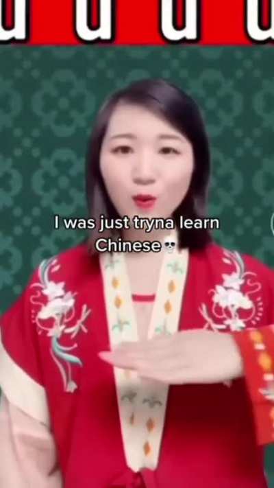 Speaking chinese