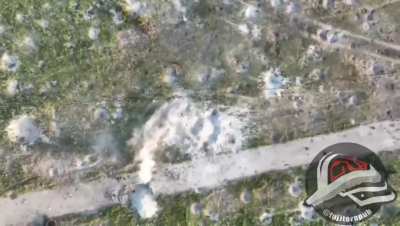 UA 81st Airmobile Brigade's 1st Battalion-associated "Fujitora" TG channel posted video showing recent drone work against Russian infantry, using dropped munitions. Published June 6, 2024 (music from source).