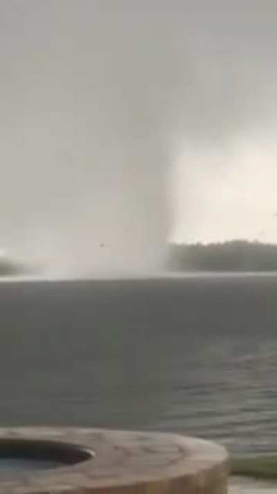 Tornado in Belle Isle on Lake Conway. Orlando, Florida.