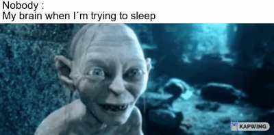 I want to sleep , not to cry