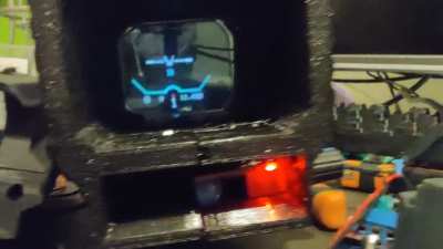 Built an apex style smart optic for airsoft, compass and round counting included!
