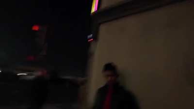Pathetic incel gets punched in the face for pepper spraying a woman after he sexually harassed her