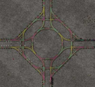 Would you like a roundabout? What about 2? And some rail signals?