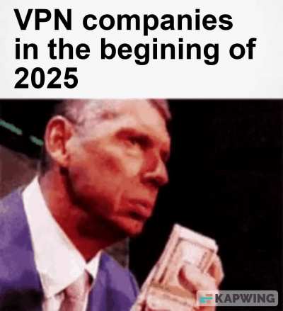 In the UK in the beginning of 2025 porn sites are going to need ID checks to make sure they are 18+, many users are not happy with many of them using VPNs or going to more shadier sites. I love my government deteriorating privacy in the name of "child saf