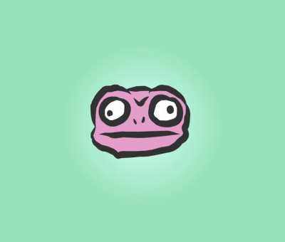 Tiny pink frog loop! Sometimes you just don't have any limbs. Art & music by me