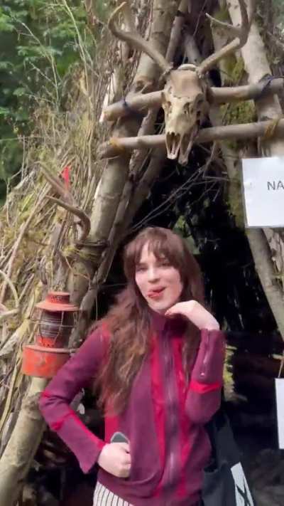 Sophie Looks So Cute When She Flaunts Her 'Yellowjackets&rsquo; Hut During First Time Season 3 Set Visit