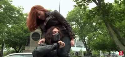 Sometimes I forget how awkward it is to film an action movie