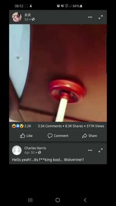 Something definitely got plunged