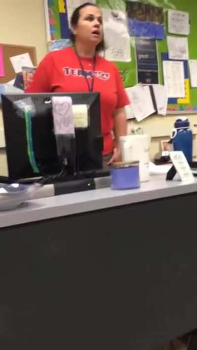 When you hide under the teacher's desk