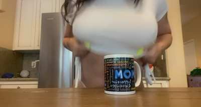 If the coffee didn&rsquo;t wake you up this morning&hellip; maybe my titty drop will.