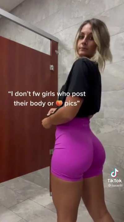 Gym babe wearing shorts