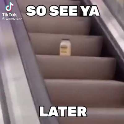 Mayonnaise on an escalator